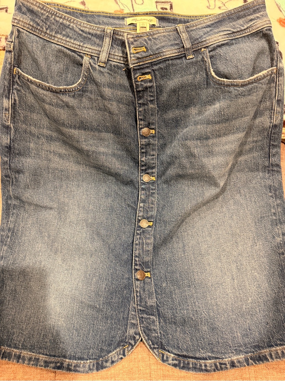 Madewell Relaxed Blue Denim Button-Front Jeans